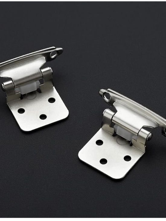 Ravinte Other - Ravinte 50 Pack (25 Pairs) 1/2" Overlay Cabinet Hinges - Satin Nickel - NEW